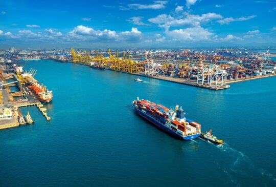 aerial-view-cargo-ship-cargo-container-harbor